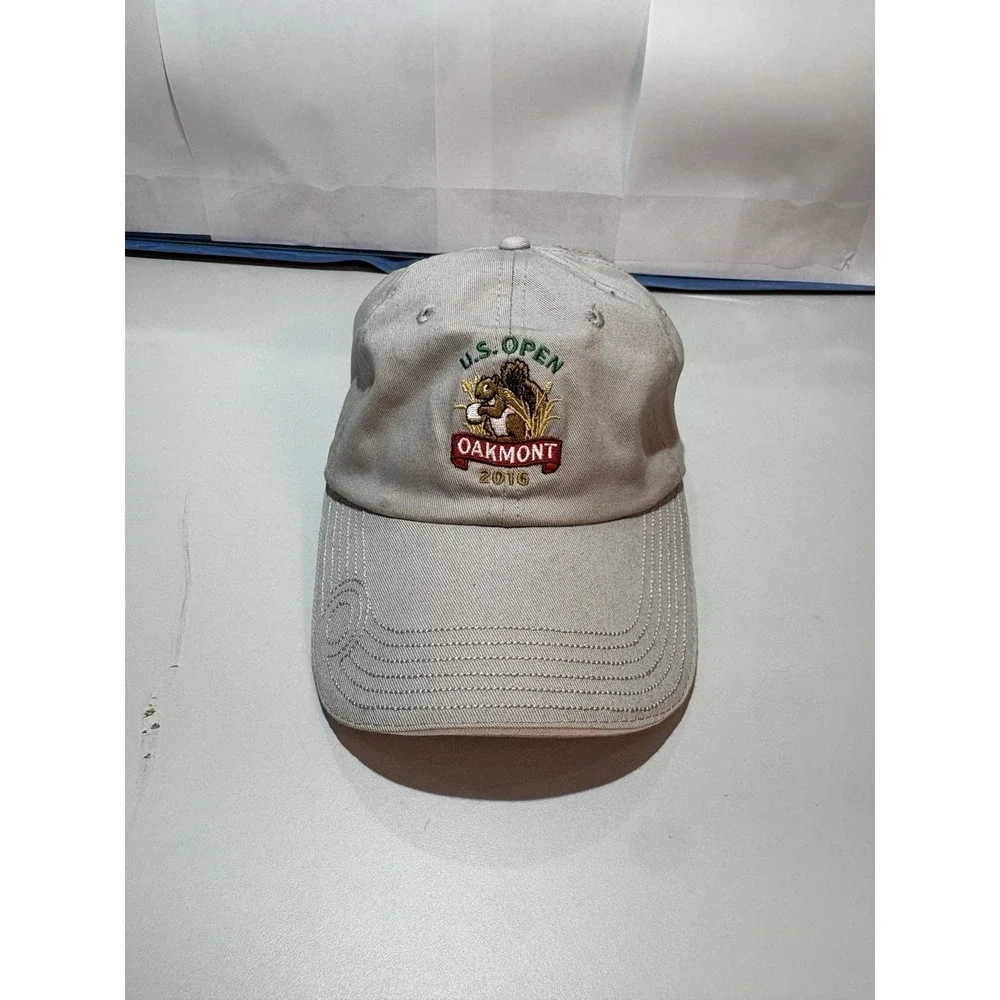 Lot of 2 USGA US Open Golf Hats 2012 Olympic Club 2016 Oakmont Adjustable